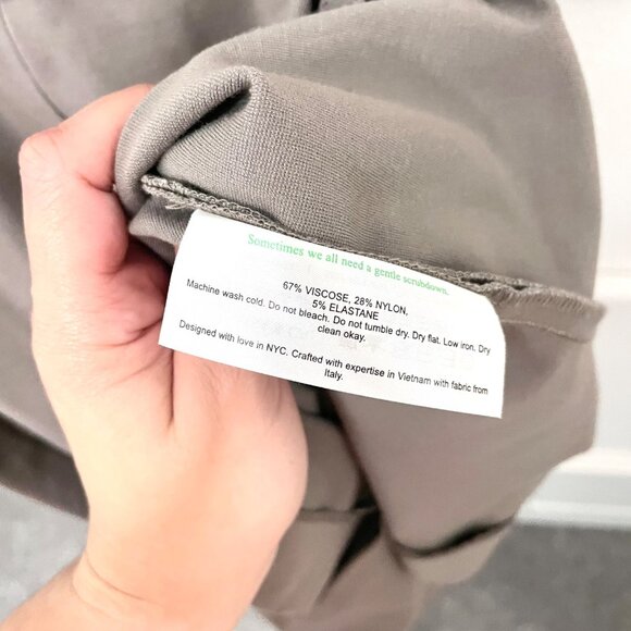 M.M. LaFleur The Rachel Dress  Washable Ponte Pebble Grey Size 10 - Picture 4 of 6